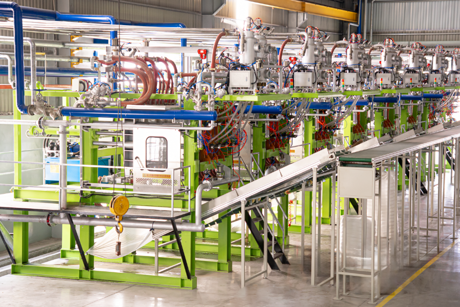 quy trình ép mốp xốp