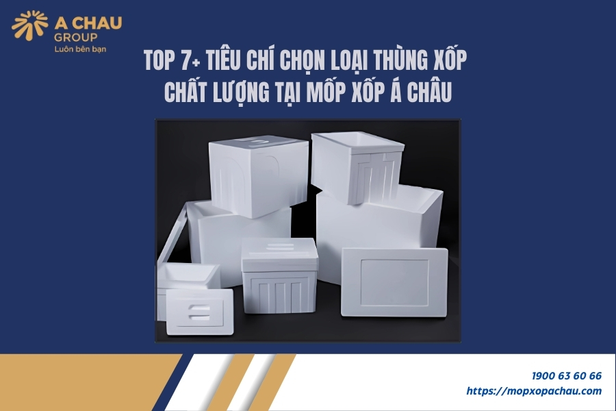 Top 7+ tiêu chí chọn loại thùng xốp chất lượng