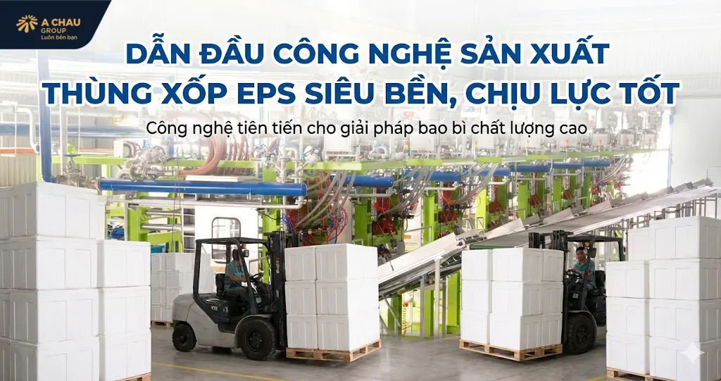 Dẫn đầu công nghệ sản xuất thùng xốp EPS siêu bền, chịu lực tốt